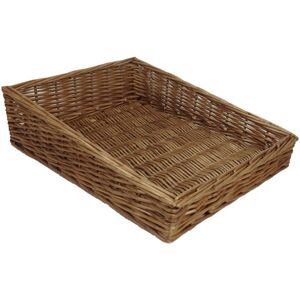 Red Hamper Medium Light Steamed Wicker Display Tray Red Hamper Medium Light Steamed Wicker Display Tray