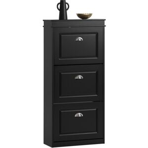 SoBuy Commercial GmbH SoBuy FSR94-SCH, 3 Drawers Shoe Cabinet Shoe Rack Shoe Storage Cupboard Organizer Unit, Black SoBuy Commercial GmbH SoBuy FSR94-SCH, 3 Drawers Shoe Cabinet Shoe Rack Shoe Storage Cupboard Organizer Unit, Black