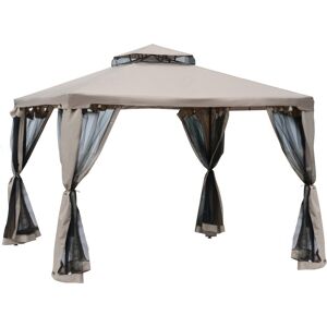 MHSTAR UK LTD Outsunny 3 x 3 m Metal Gazebo Party Tent