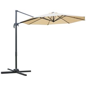 MHSTAR UK LTD Outsunny 3(m) Garden Banana Parasol