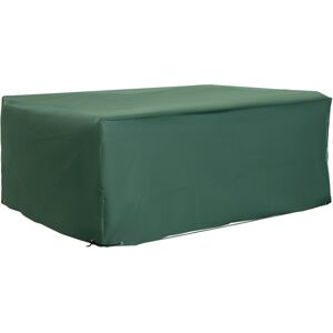 MHSTAR UK LTD Outsunny 600D Oxford Patio Set Cover Outdoor Garden Rattan Furniture Protection Cover Protector Waterproof Anti-UV Green 210L x 140W x 80Hcm