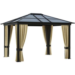 MHSTAR UK LTD Outsunny 3 x 3.6m Hardtop Gazebo Canopy