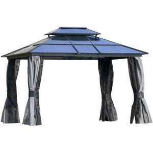 MHSTAR UK LTD Outsunny 3x3.6(m) Polycarbonate Hardtop Gazebo