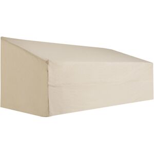 MHSTAR UK LTD Outsunny 600D Oxford Cloth Furniture Cover 3 Seat Sofa Protector Large Garden Patio Outdoor Waterproof Beige 218x111x63-101cm