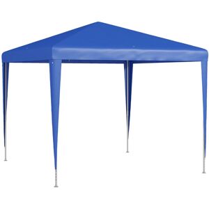 MHSTAR UK LTD Outsunny 2.7m x 2.7m Garden Gazebo Marquee Party Tent Wedding Canopy Outdoor(Blue)