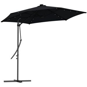 MHSTAR UK LTD Outsunny 3m Cantilever Parasol, Black