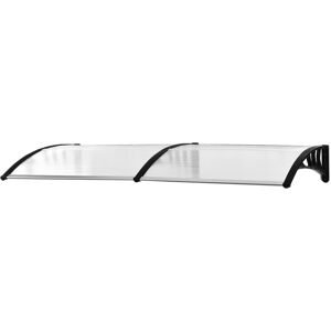 MHSTAR UK LTD Outsunny Outdoor Curved Window Porch Canopy Awning UV Rain Cover 0.8x2m Clear