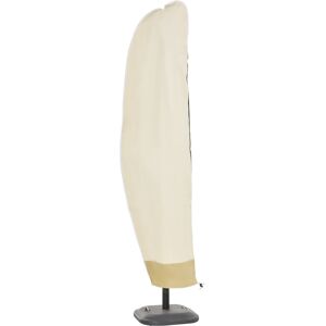 MHSTAR UK LTD Outsunny Deluxe Large Garden Waterproof Parasol Cover Outdoor Furniture Patio Market Banana Umbrella Cantilever Protector Rain Dust Protective w/Zip (