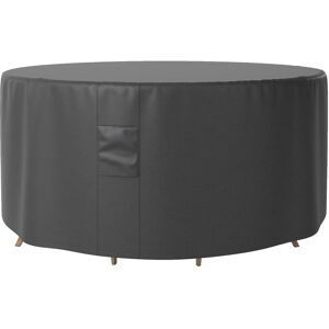 MHSTAR UK LTD Outsunny Garden Patio Large Furniture Set Round Cover 600D Oxford Waterproof, Ф193 x 80H cm, Black