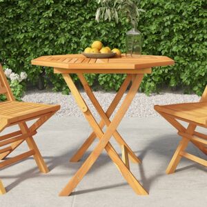 Wallplus Ltd Folding Garden Table 85x85x76 cm Solid Teak Wood