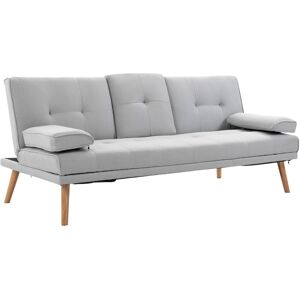 MHSTAR UK LTD Homcom 3 Seater Sofa Bed - Scandi Style