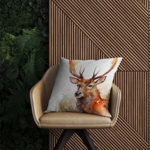 WRT Ltd Majestic Stag Watercolour Outdoor Cushion - 60cm x 60cm WRT Ltd Majestic Stag Watercolour Outdoor Cushion - 60cm x 60cm