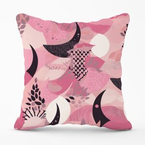 WRT Ltd Abstract Pink Moon Pattern Outdoor Cushion - 45cm x 45cm WRT Ltd Abstract Pink Moon Pattern Outdoor Cushion - 45cm x 45cm