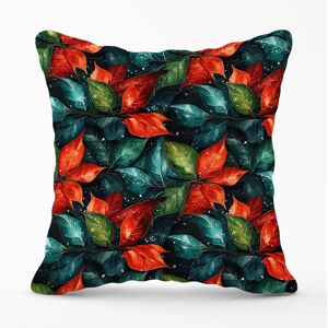 WRT Ltd Christmas Watercolour Holly Leaf Cushions - 45cm x 45cm WRT Ltd Christmas Watercolour Holly Leaf Cushions - 45cm x 45cm