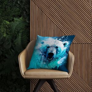 WRT Ltd Polar Bear Face Splashart Outdoor Cushion - 60cm x 60cm WRT Ltd Polar Bear Face Splashart Outdoor Cushion - 60cm x 60cm