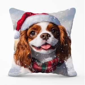 WRT Ltd Snowy Christmas Cavalier King Charles Spaniel Cushion - 45cm x 45cm WRT Ltd Snowy Christmas Cavalier King Charles Spaniel Cushion - 45cm x 45cm