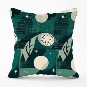 WRT Ltd Abstact Green Cream Moon and Stars Cushions - 45cm x 45cm WRT Ltd Abstact Green Cream Moon and Stars Cushions - 45cm x 45cm