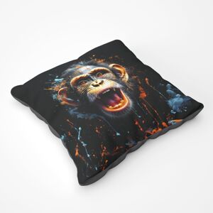 WRT Ltd Monkey Face Splashart Floor Cushion WRT Ltd Monkey Face Splashart Floor Cushion