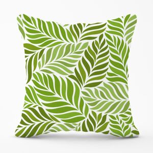 WRT Ltd Green Leaf Pattern Outdoor Cushion - 45cm x 45cm WRT Ltd Green Leaf Pattern Outdoor Cushion - 45cm x 45cm
