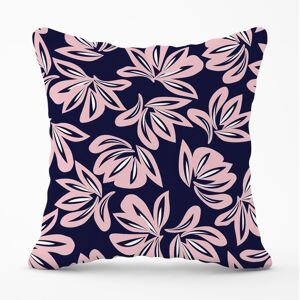 WRT Ltd Pink Navy Floral Botanical Pattern Cushions - 45cm x 45cm WRT Ltd Pink Navy Floral Botanical Pattern Cushions - 45cm x 45cm