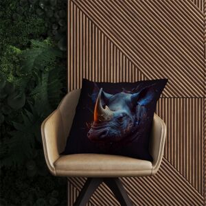 WRT Ltd Rhino Face Splashart Outdoor Cushion - 60cm x 60cm WRT Ltd Rhino Face Splashart Outdoor Cushion - 60cm x 60cm