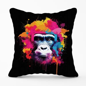 WRT Ltd Multi Coloured Monkey Face Outdoor Cushion - 45cm x 45cm WRT Ltd Multi Coloured Monkey Face Outdoor Cushion - 45cm x 45cm