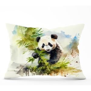 WRT Ltd Panda Eating Bamboo Watercolour Cushions - 33cm x 48cm WRT Ltd Panda Eating Bamboo Watercolour Cushions - 33cm x 48cm