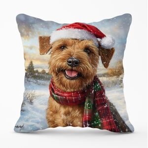 WRT Ltd Snowy Christmas Irish Terrier Cushion - 60cm x 60cm WRT Ltd Snowy Christmas Irish Terrier Cushion - 60cm x 60cm