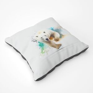 WRT Ltd Charging Polar Bear Floor Cushion WRT Ltd Charging Polar Bear Floor Cushion