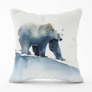 WRT Ltd Polar Bear Watercolour Outdoor Cushion - 45cm x 45cm WRT Ltd Polar Bear Watercolour Outdoor Cushion - 45cm x 45cm