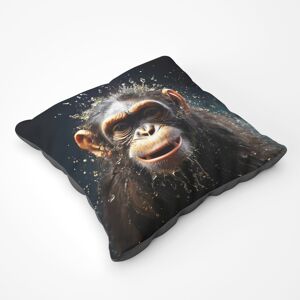 WRT Ltd Realistic Monkey Face Splashart Floor Cushion WRT Ltd Realistic Monkey Face Splashart Floor Cushion