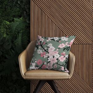 WRT Ltd Pink Floral Abstract Pattern Outdoor Cushion - 60cm x 60cm WRT Ltd Pink Floral Abstract Pattern Outdoor Cushion - 60cm x 60cm