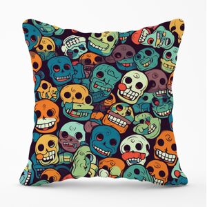 WRT Ltd Smiling Skulls Pattern Cushions - 45cm x 45cm WRT Ltd Smiling Skulls Pattern Cushions - 45cm x 45cm