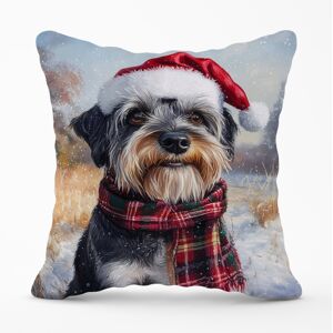 WRT Ltd Christmas Schnauzer Cushion - 45cm x 45cm WRT Ltd Christmas Schnauzer Cushion - 45cm x 45cm