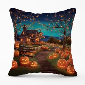 WRT Ltd Enchanted Hallowen Pumpkin Patch Outdoor Cushion - 45cm x 45cm WRT Ltd Enchanted Hallowen Pumpkin Patch Outdoor Cushion - 45cm x 45cm