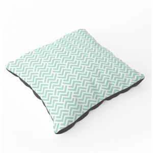 WRT Ltd Green Geometric Pattern Floor Cushion WRT Ltd Green Geometric Pattern Floor Cushion