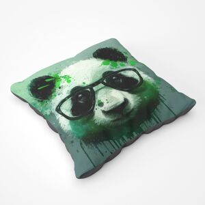 WRT Ltd Panda With Glasses, Green Splashart Floor Cushion WRT Ltd Panda With Glasses, Green Splashart Floor Cushion
