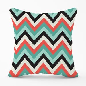 WRT Ltd Geometric Colored Chevron Pattern Outdoor Cushion - 45cm x 45cm WRT Ltd Geometric Colored Chevron Pattern Outdoor Cushion - 45cm x 45cm