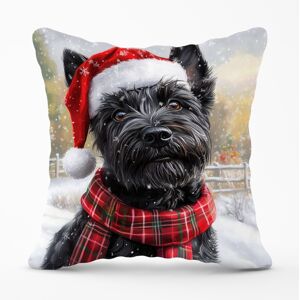 WRT Ltd Christmas Scottish Terrier Cushion - 45cm x 45cm WRT Ltd Christmas Scottish Terrier Cushion - 45cm x 45cm