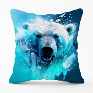 WRT Ltd Polar Bear Face Splashart Cushions - 45cm x 45cm WRT Ltd Polar Bear Face Splashart Cushions - 45cm x 45cm