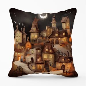 WRT Ltd Spooky Halloween Village Cushions - 45cm x 45cm WRT Ltd Spooky Halloween Village Cushions - 45cm x 45cm