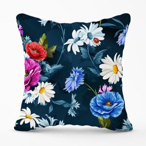WRT Ltd Poppy Flowers With Chamomile Outdoor Cushion - 45cm x 45cm WRT Ltd Poppy Flowers With Chamomile Outdoor Cushion - 45cm x 45cm