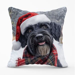 WRT Ltd Christmas Giant Schnauzer Cushion - 45cm x 45cm WRT Ltd Christmas Giant Schnauzer Cushion - 45cm x 45cm