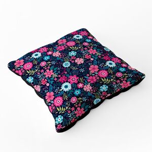 WRT Ltd Cute Colourful Flower Pattern Floor Cushion WRT Ltd Cute Colourful Flower Pattern Floor Cushion