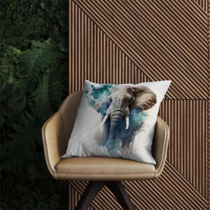 WRT Ltd Majestic Elephant Splashart Outdoor Cushion - 60cm x 60cm WRT Ltd Majestic Elephant Splashart Outdoor Cushion - 60cm x 60cm