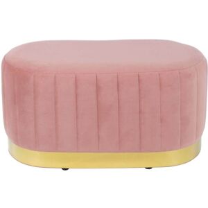 XS-Stock.com Ltd Hodge and Hodge Aurora Velvet Oval Ottoman Seat Gold Base - Dusky Pink XS-Stock.com Ltd Hodge and Hodge Aurora Velvet Oval Ottoman Seat Gold Base - Dusky Pink