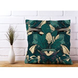 WRT Ltd Green Beige Tropical Leaves Cushions - 60cm x 60cm WRT Ltd Green Beige Tropical Leaves Cushions - 60cm x 60cm