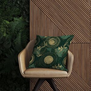 WRT Ltd Abstract Green Gold Moon Pattern Outdoor Cushion - 60cm x 60cm WRT Ltd Abstract Green Gold Moon Pattern Outdoor Cushion - 60cm x 60cm