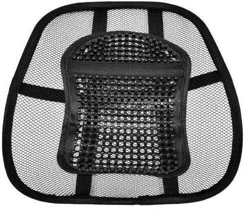 aroonz trading limited Massage Mesh Lumbar Lower Back Brace Support Car Seat Chair Cushion Vent Support