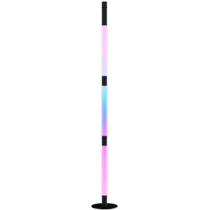 MHSTAR UK LTD HOMCOM LED Floor Lamp with Reading Light, 360° RGB Detachable Corner Floor Lamp with App & Remote Control, Standing Lamp with Music Sync & Timing, fo